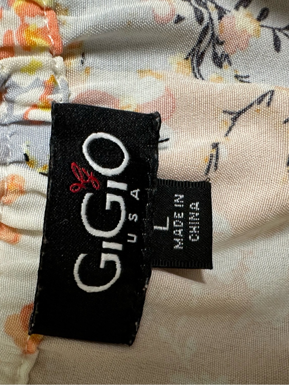 GiGiO USA Floral Stripe Mixed Pattern Dress - Picture 4 of 7